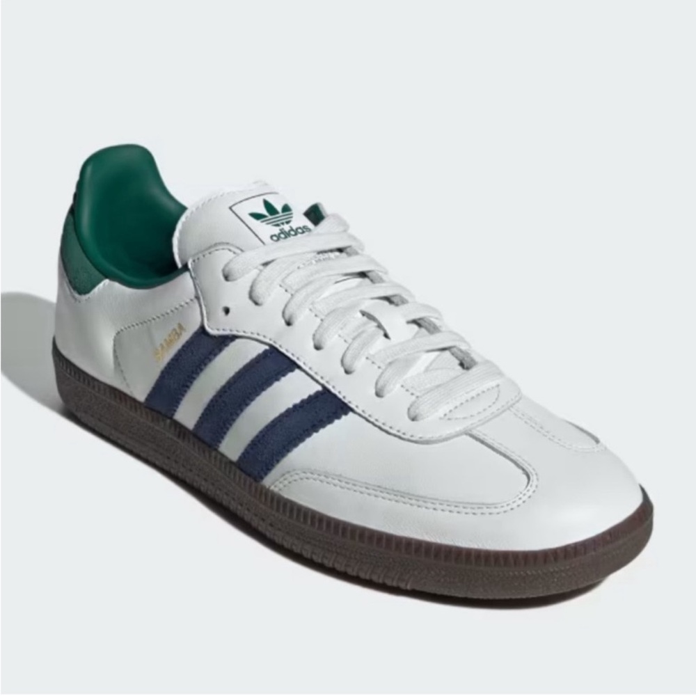 adidas Samba OG White / Navy / Collegiate Green